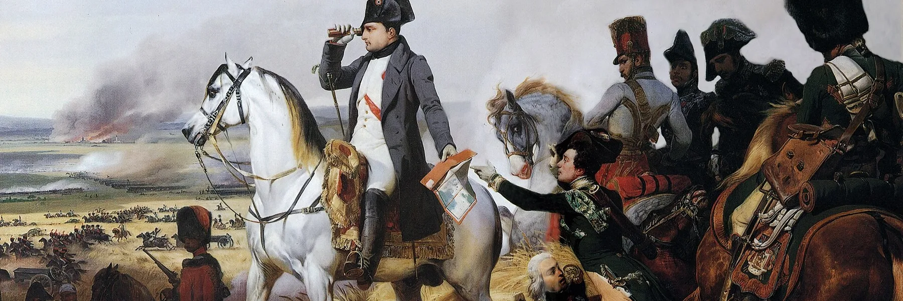 Napoleon in der Schlacht bei Wagram, Gemälde von Horace Vernet, 1836